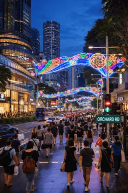 Luxury shopping and fine dining on Orchard Road Singapore